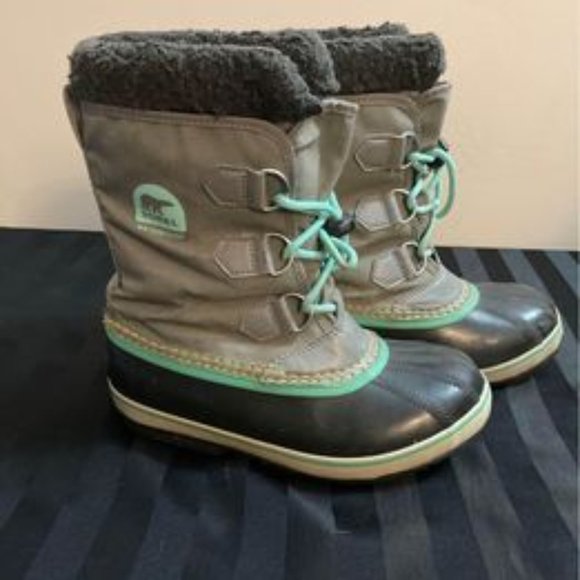Sorel Waterproof Lined Boots Size 4 - Picture 1 of 6